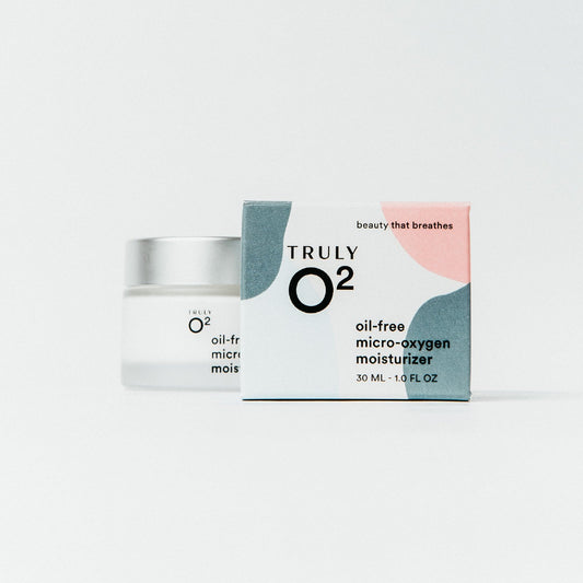 Truly O2 oil-free micro-oxygen moisturizer box and jar